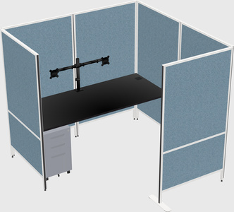 Flexible panel system with privacy