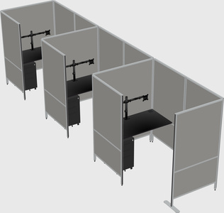 Small private panel system