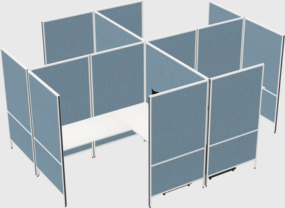Modern modular quad l-shaped panel system