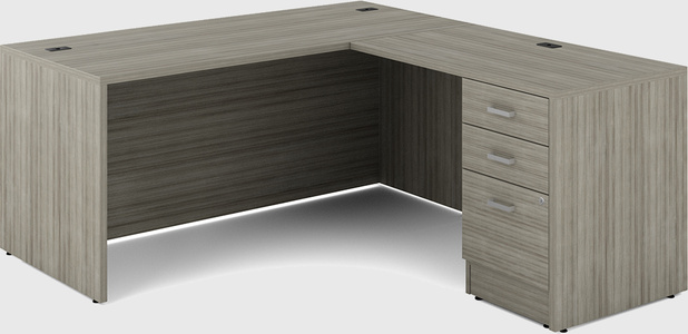 L-shaped office desk