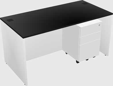 Rectangular desk