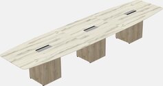 Boat shape meeting table