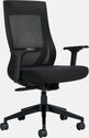 Red task chairs
