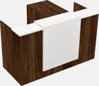 Lockable reception desk